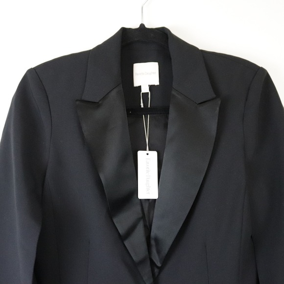 NWT Favorite Daughter The Bad Reputation Blazer Black Small - Picture 5 of 13